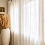 Rideaux simple transparant